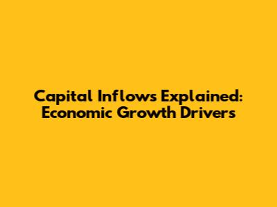 Capital Inflows Explained: Economic Growth Drivers