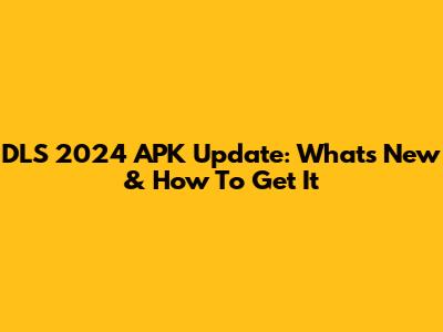 DLS 2024 APK Update: What's New & How To Get It