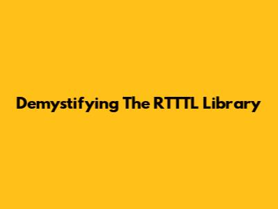 Demystifying The RTTTL Library