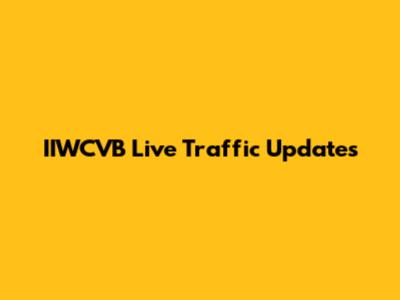 IIWCVB Live Traffic Updates