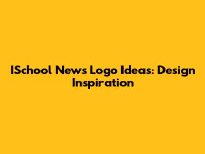 ISchool News Logo Ideas: Design Inspiration