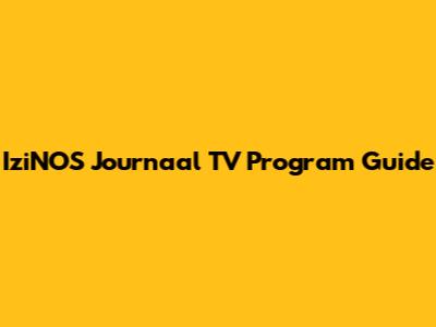 IziNOS Journaal TV Program Guide