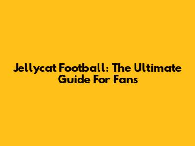 Jellycat Football: The Ultimate Guide For Fans