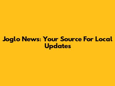 Joglo News: Your Source For Local Updates