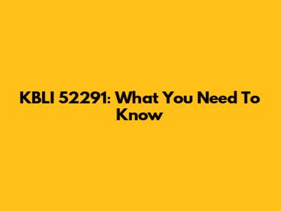 KBLI 52291: What You Need To Know