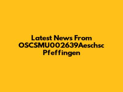 Latest News From OSCSMU002639Aeschsc Pfeffingen