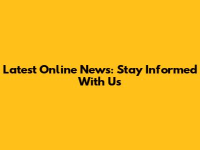Latest Online News: Stay Informed With Us