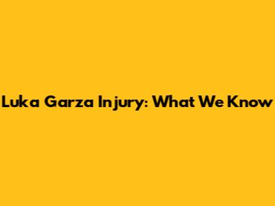 Luka Garza Injury: What We Know
