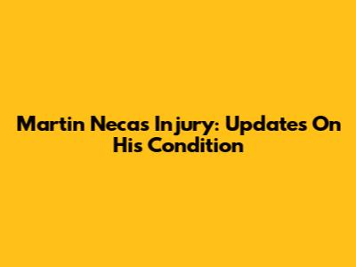 Martin Necas Injury: Updates On His Condition