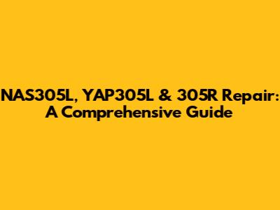 NAS305L, YAP305L & 305R Repair: A Comprehensive Guide
