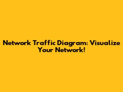Network Traffic Diagram: Visualize Your Network!