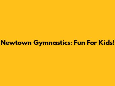 Newtown Gymnastics: Fun For Kids!