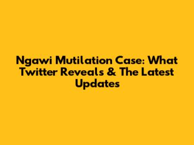 Ngawi Mutilation Case: What Twitter Reveals & The Latest Updates