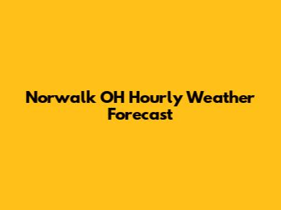 Norwalk OH Hourly Weather Forecast