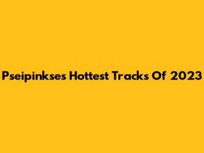 Pseipinkse's Hottest Tracks Of 2023