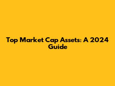 Top Market Cap Assets: A 2024 Guide