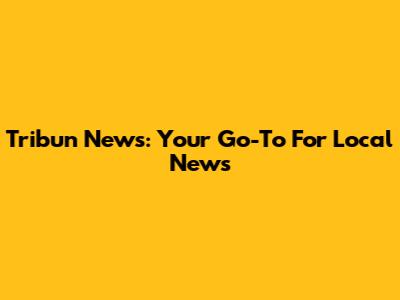 Tribun News: Your Go-To For Local News