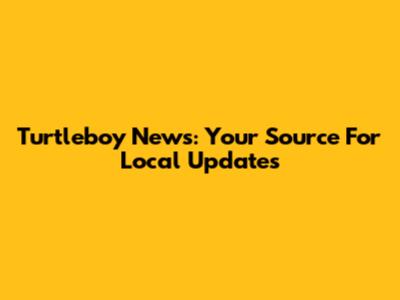Turtleboy News: Your Source For Local Updates