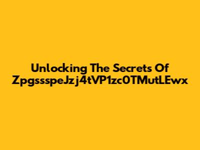 Unlocking The Secrets Of ZpgssspeJzj4tVP1zc0TMutLEwx