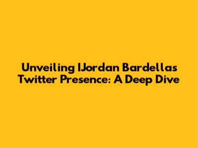 Unveiling IJordan Bardella's Twitter Presence: A Deep Dive