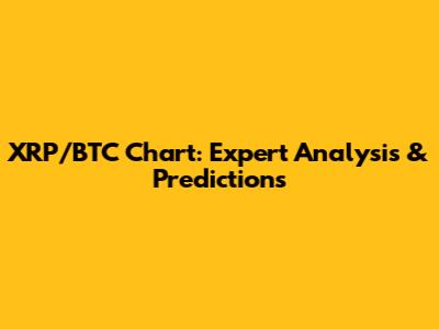 XRP/BTC Chart: Expert Analysis & Predictions
